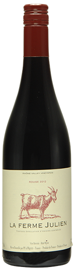 Image of Bottle of 2012, Rhone Valley Vineyards, La Ferme Julien, Vin Rouge, France